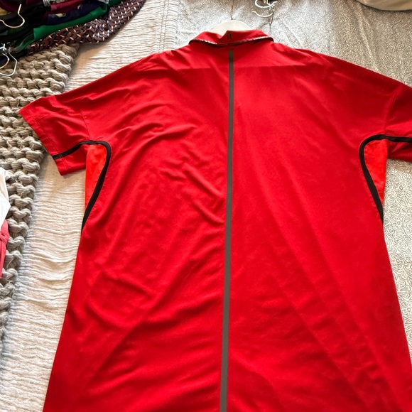 Nike Tiger Woods Collection Dri-Fit Red Golf Shirt Polo Men XL 726191-687 - Picture 4 of 8